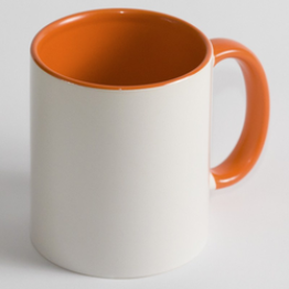 Чашка Цветная оранжевая