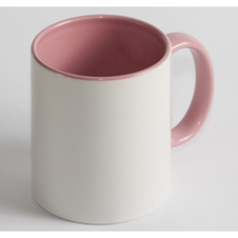 Чашка Цветная розовая