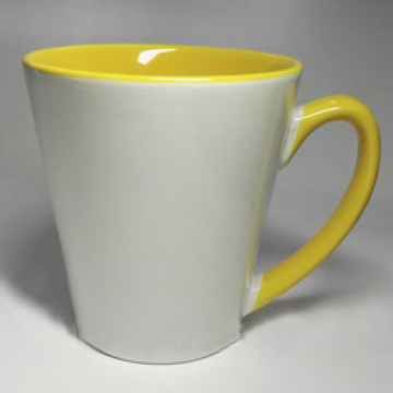 Чашка "латте" желтая