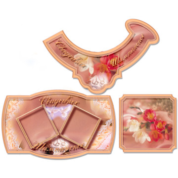 Свадебные наклейки на бутылку шампанского, вина, коньяка...