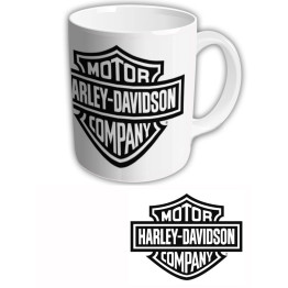 Чашка "Harley-Davidson" Логотип на белом фоне