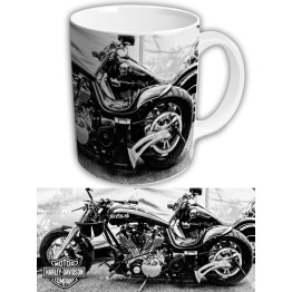 Чашка "Harley-Davidson" черно-белая