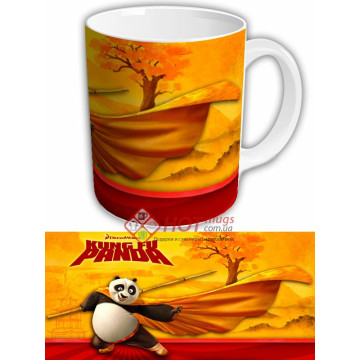 Чашка с героями мультфильма "Кунг фу панда"